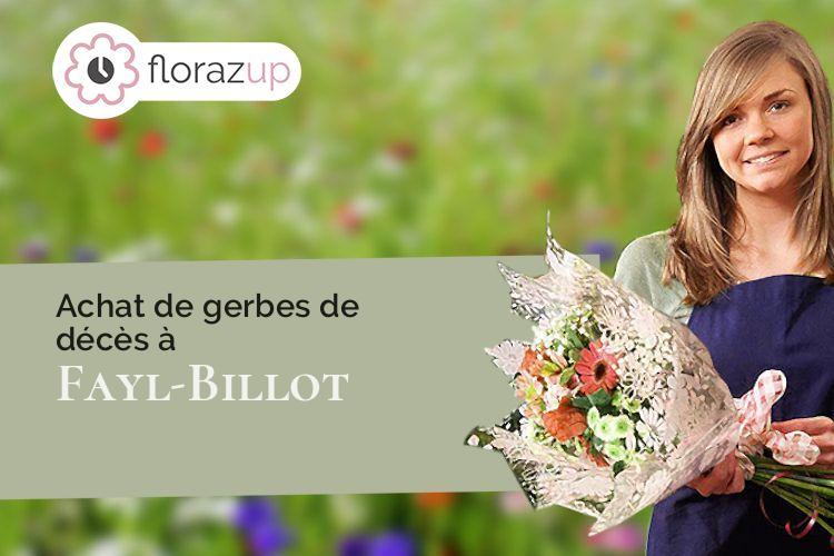 fleurs deuil pour des obsèques à Fayl-Billot (Haute-Marne/52500)