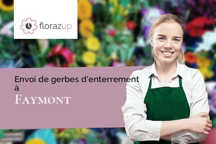 compositions florales pour un décès à Faymont (Haute-Saône/70200)