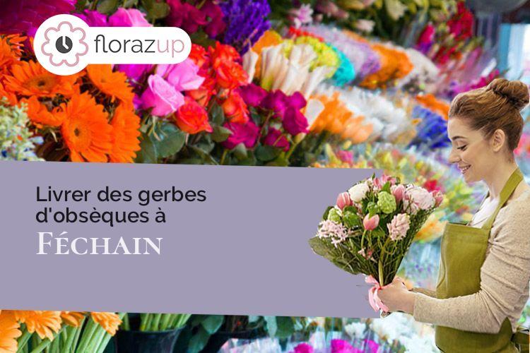 bouquets de fleurs pour un deuil à Féchain (Nord/59247)