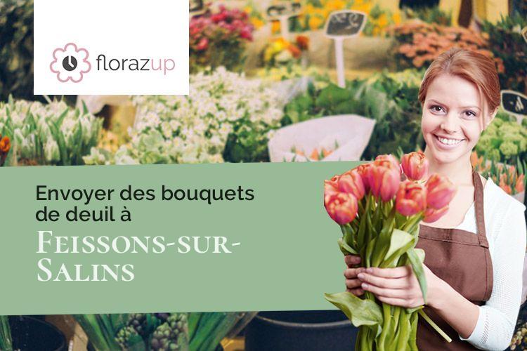 gerbes de fleurs pour des funérailles à Feissons-sur-Salins (Savoie/73350)