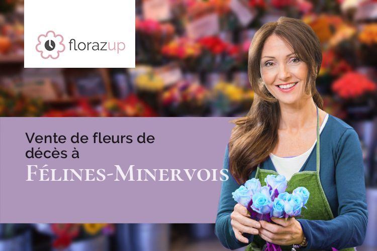 couronnes florales pour des obsèques à Félines-Minervois (Hérault/34210)