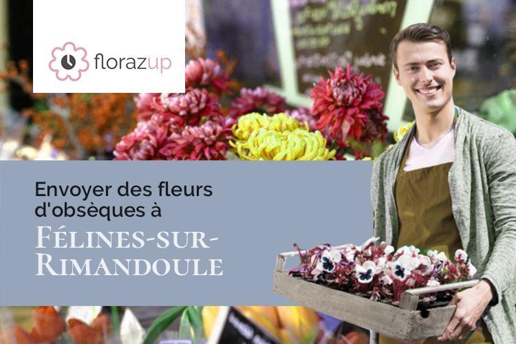 couronnes florales pour un enterrement à Félines-sur-Rimandoule (Drôme/26160)