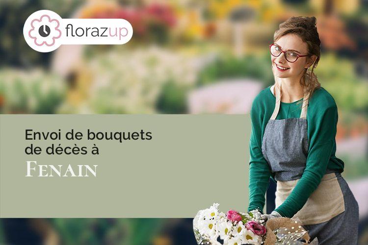 créations de fleurs pour des obsèques à Fenain (Nord/59179)