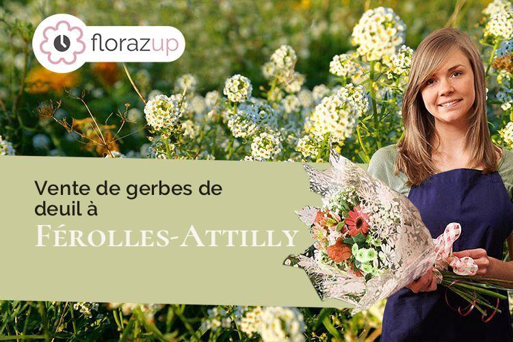 compositions florales pour une crémation à Férolles-Attilly (Seine-et-Marne/77150)