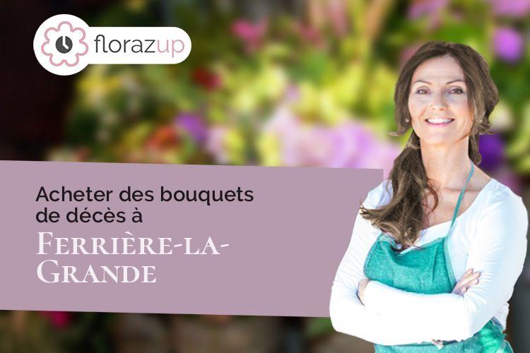 compositions florales pour un enterrement à Ferrière-la-Grande (Nord/59680)