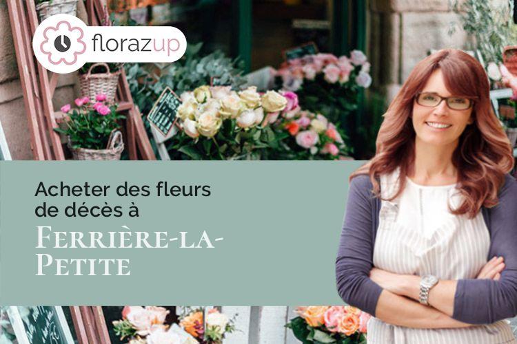 coeur de fleurs pour un deuil à Ferrière-la-Petite (Nord/59680)