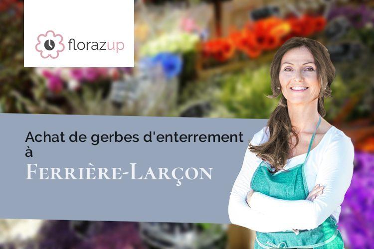 gerbes de fleurs pour un deuil à Ferrière-Larçon (Indre-et-Loire/37350)