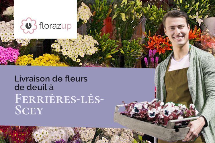 couronnes de fleurs pour une crémation à Ferrières-lès-Scey (Haute-Saône/70360)