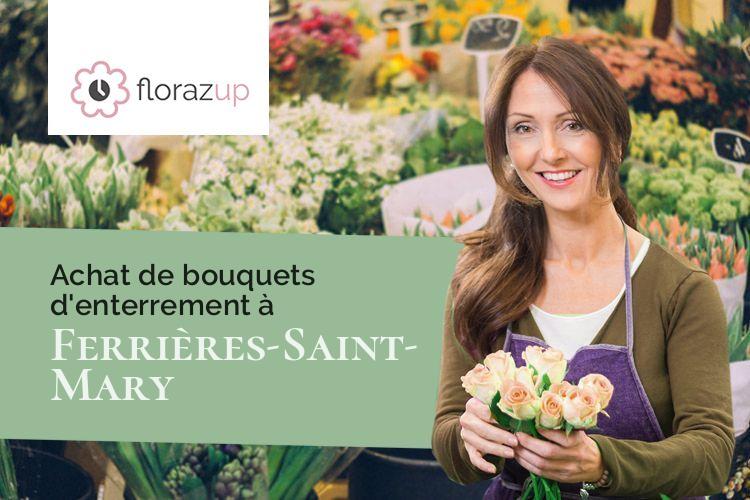 bouquets de fleurs pour des funérailles à Ferrières-Saint-Mary (Cantal/15170)