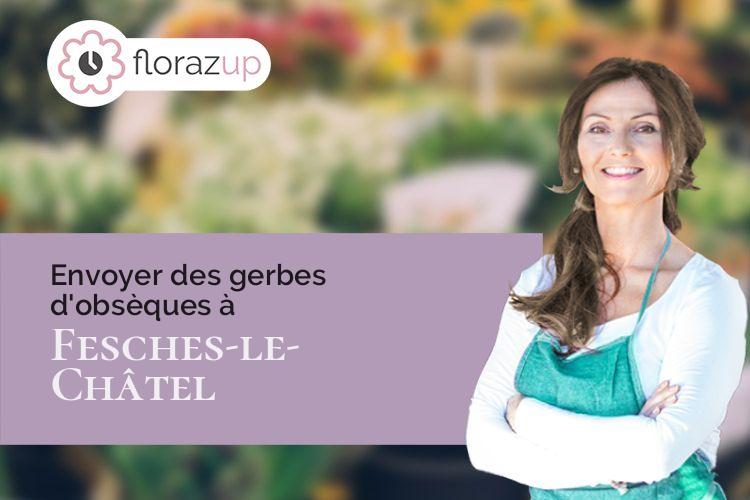 bouquets de fleurs pour des obsèques à Fesches-le-Châtel (Doubs/25490)
