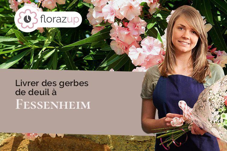 gerbes de fleurs pour une crémation à Fessenheim (Haut-Rhin/68740)