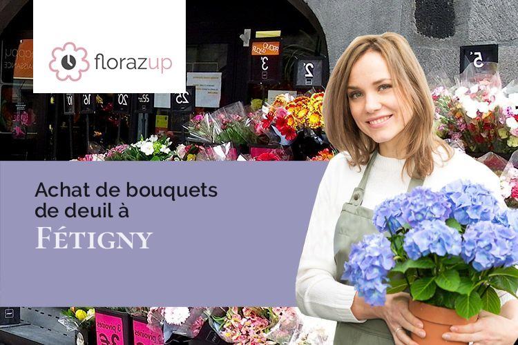 compositions de fleurs pour des funérailles à Fétigny (Jura/39240)