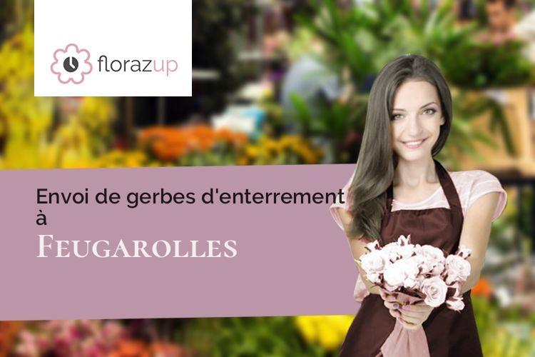 compositions florales pour des funérailles à Feugarolles (Lot-et-Garonne/47230)