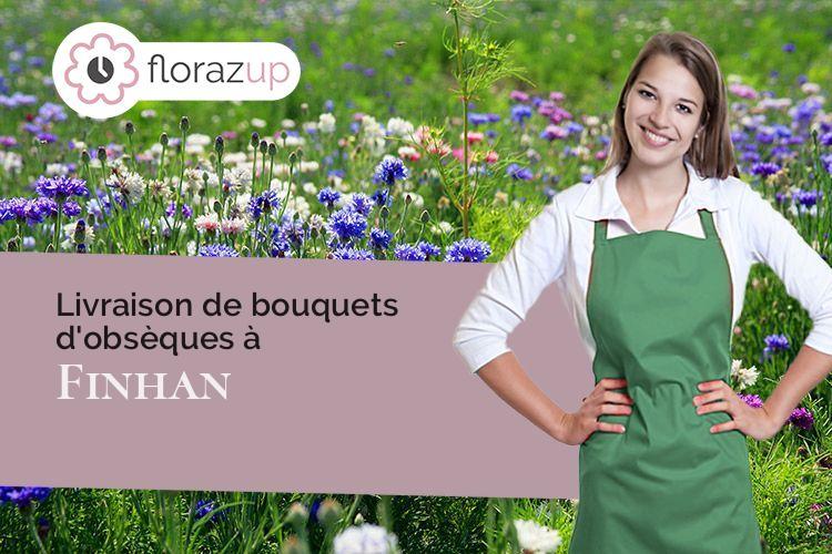 coeur de fleurs pour un enterrement à Finhan (Tarn-et-Garonne/82700)