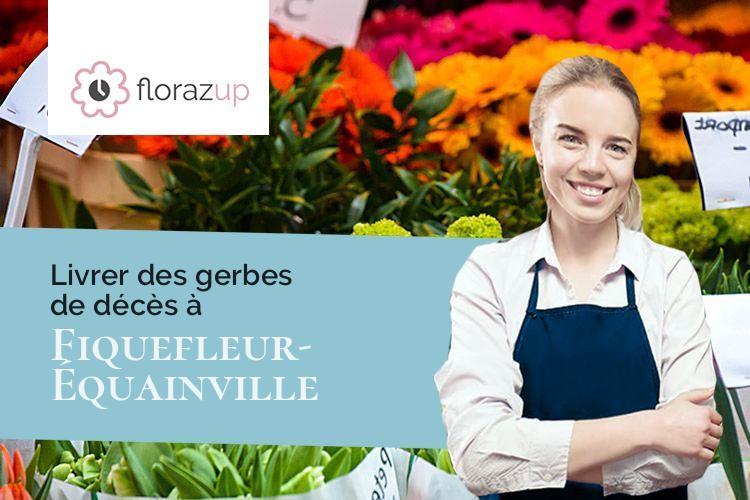 bouquets de fleurs pour un deuil à Fiquefleur-Équainville (Eure/27210)