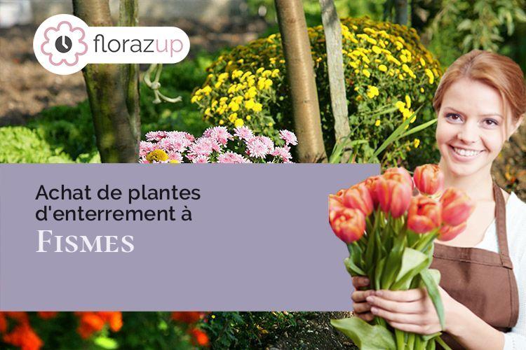 compositions florales pour un enterrement à Fismes (Marne/51170)