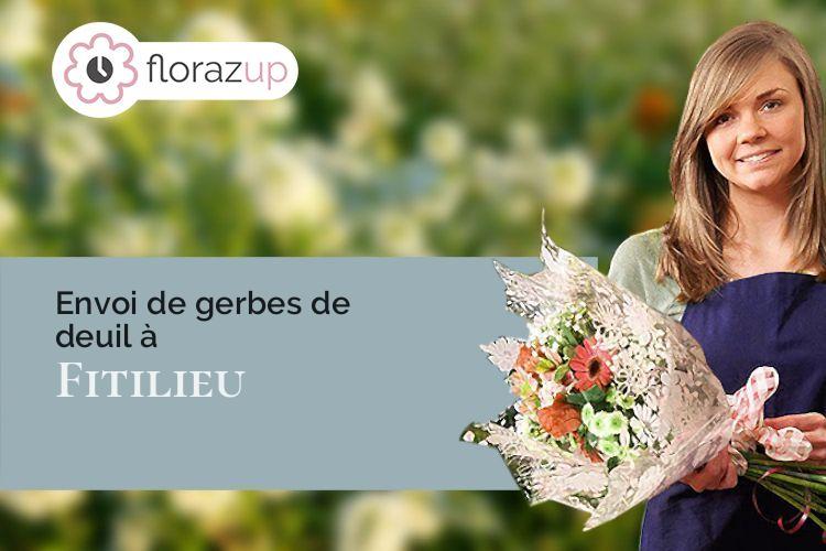 créations de fleurs pour un deuil à Fitilieu (Isère/38490)