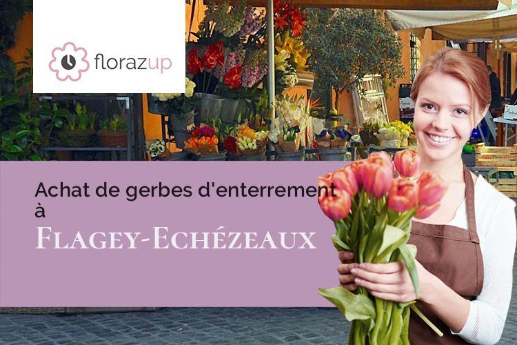compositions de fleurs pour un enterrement à Flagey-Echézeaux (Côte-d'Or/21640)