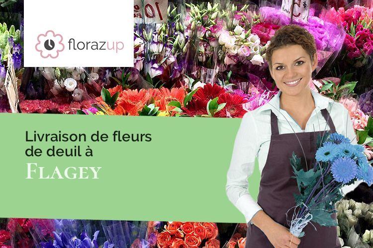 coeurs de fleurs pour un enterrement à Flagey (Haute-Marne/52250)