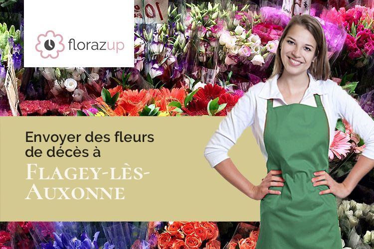 compositions de fleurs pour un enterrement à Flagey-lès-Auxonne (Côte-d'Or/21130)