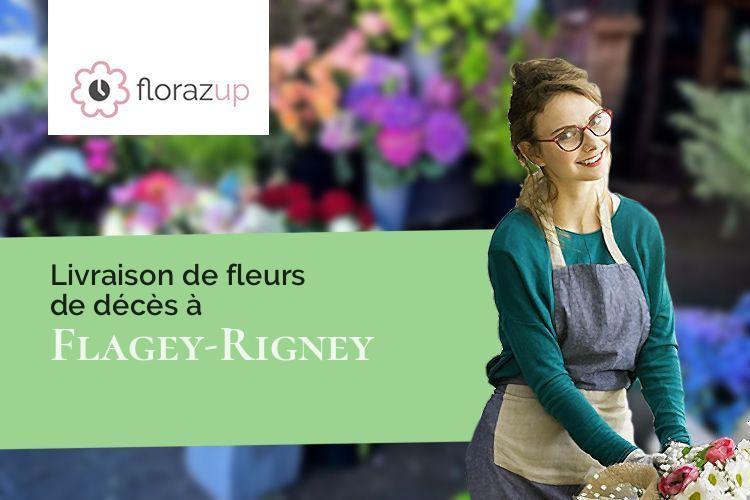 gerbes de fleurs pour un enterrement à Flagey-Rigney (Doubs/25640)