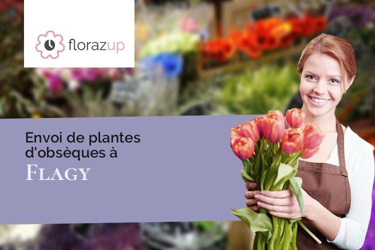 compositions de fleurs pour des obsèques à Flagy (Seine-et-Marne/77940)