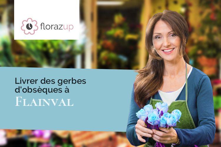 compositions florales pour un décès à Flainval (Meurthe-et-Moselle/54110)