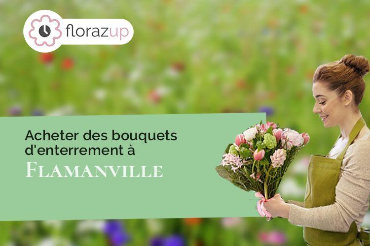 compositions de fleurs pour une crémation à Flamanville (Manche/50340)