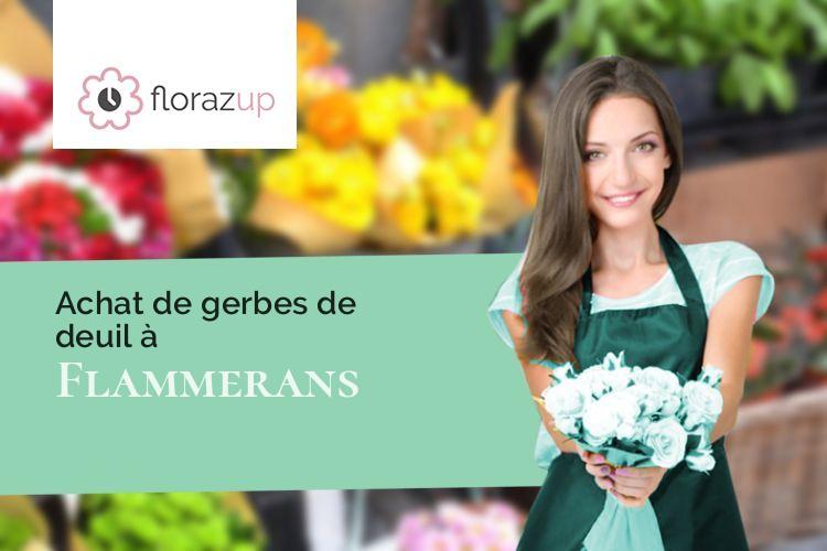 couronnes de fleurs pour des obsèques à Flammerans (Côte-d'Or/21130)