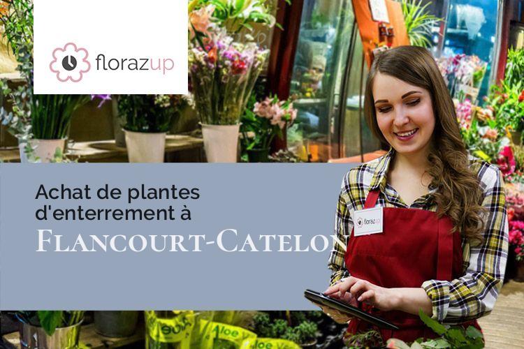 fleurs deuil pour un enterrement à Flancourt-Catelon (Eure/27310)