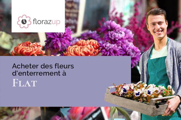 bouquets de fleurs pour des obsèques à Flat (Puy-de-Dôme/63500)