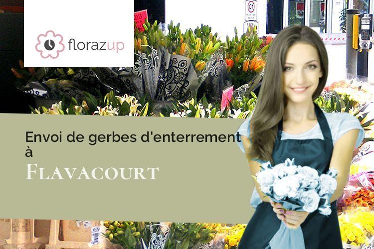 couronnes florales pour un décès à Flavacourt (Oise/60590)