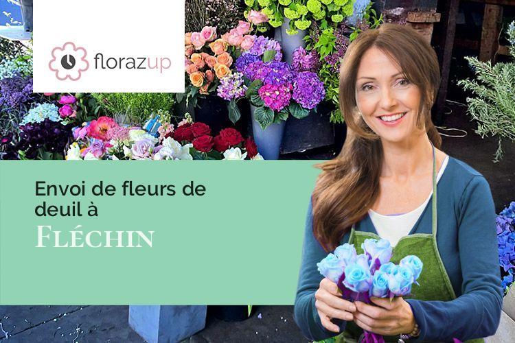 fleurs deuil pour une crémation à Fléchin (Pas-de-Calais/62960)