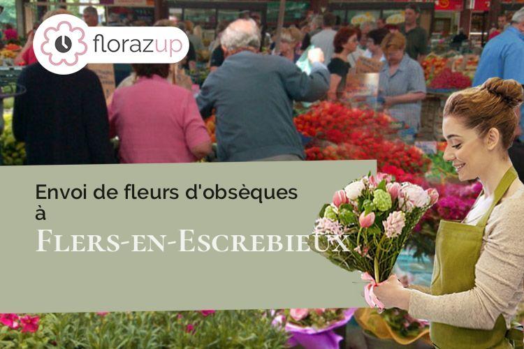 compositions de fleurs pour des funérailles à Flers-en-Escrebieux (Nord/59128)