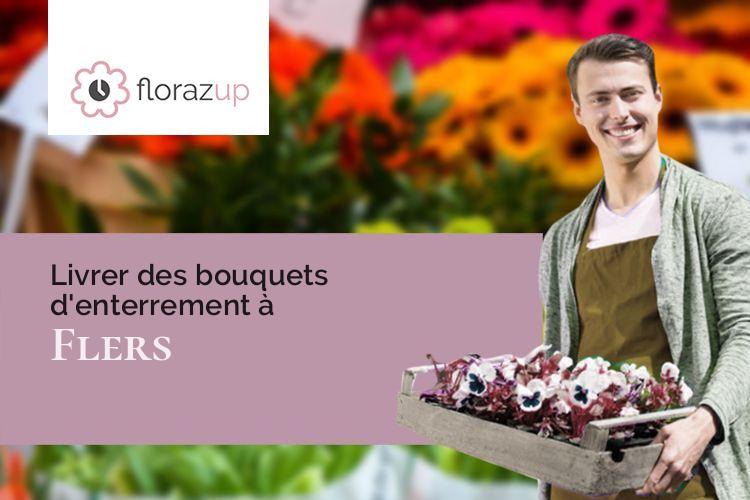 couronnes florales pour un décès à Flers (Somme/80360)