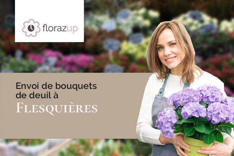 couronnes de fleurs pour des obsèques à Flesquières (Nord/59267)