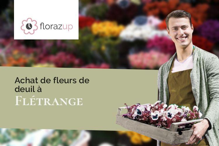 coupes de fleurs pour un enterrement à Flétrange (Moselle/57690)