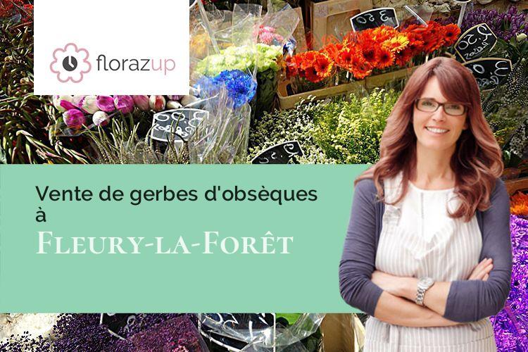 coeurs de fleurs pour une crémation à Fleury-la-Forêt (Eure/27480)