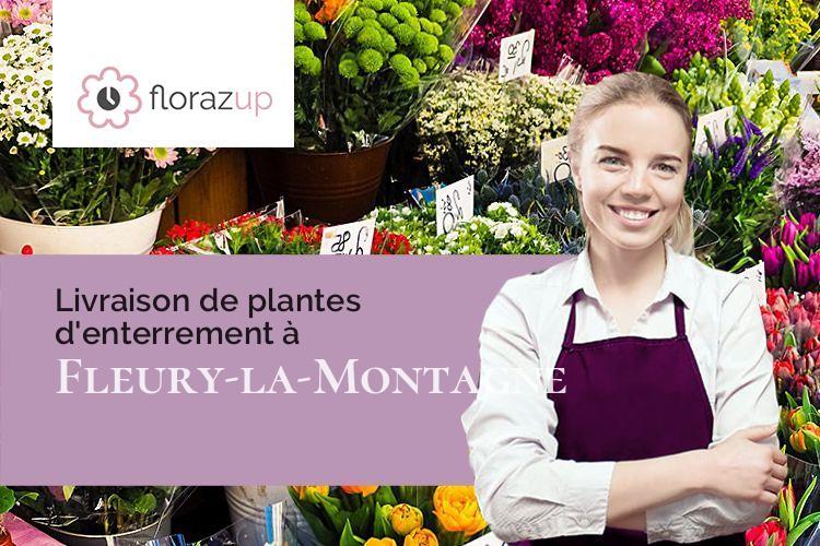 bouquets de fleurs pour un enterrement à Fleury-la-Montagne (Saône-et-Loire/71340)