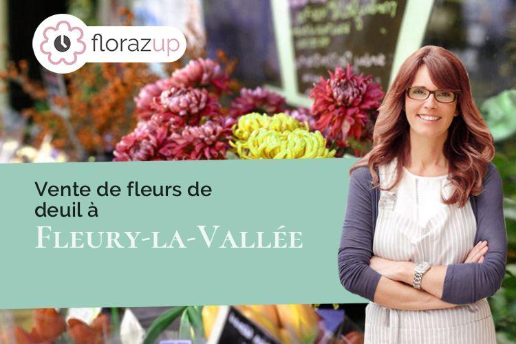 couronnes florales pour une crémation à Fleury-la-Vallée (Yonne/89113)