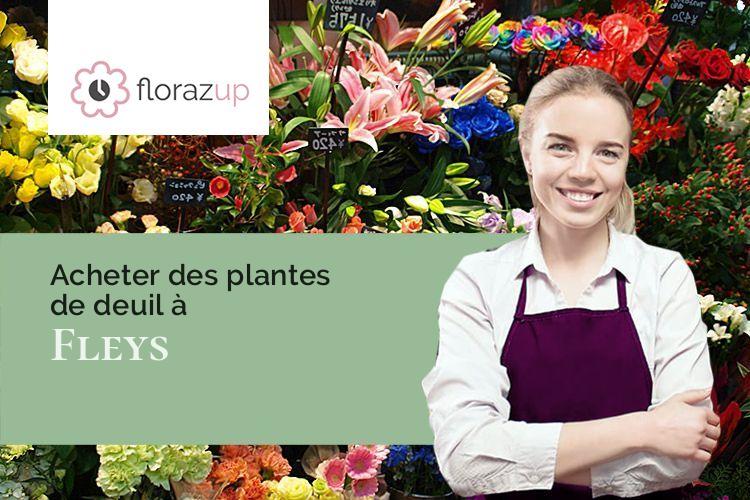 couronnes de fleurs pour un décès à Fleys (Yonne/89800)
