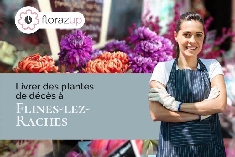 gerbes de fleurs pour un deuil à Flines-lez-Raches (Nord/59148)