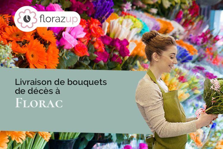 créations de fleurs pour un décès à Florac (Lozère/48400)