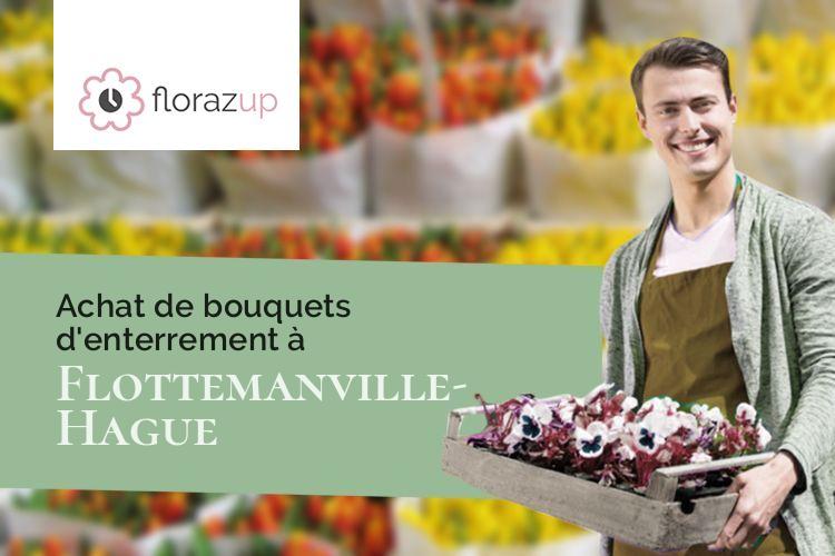 gerbes de fleurs pour un enterrement à Flottemanville-Hague (Manche/50690)