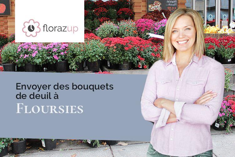 couronnes florales pour un décès à Floursies (Nord/59440)