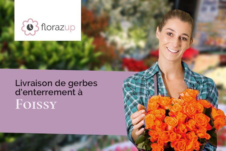 compositions florales pour un enterrement à Foissy (Côte-d'Or/21230)