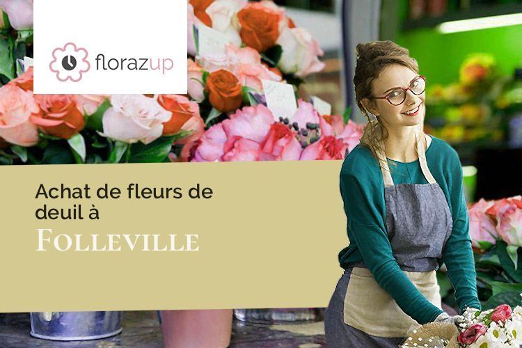 bouquets de fleurs pour un deuil à Folleville (Somme/80250)