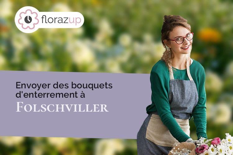 créations de fleurs pour un enterrement à Folschviller (Moselle/57730)