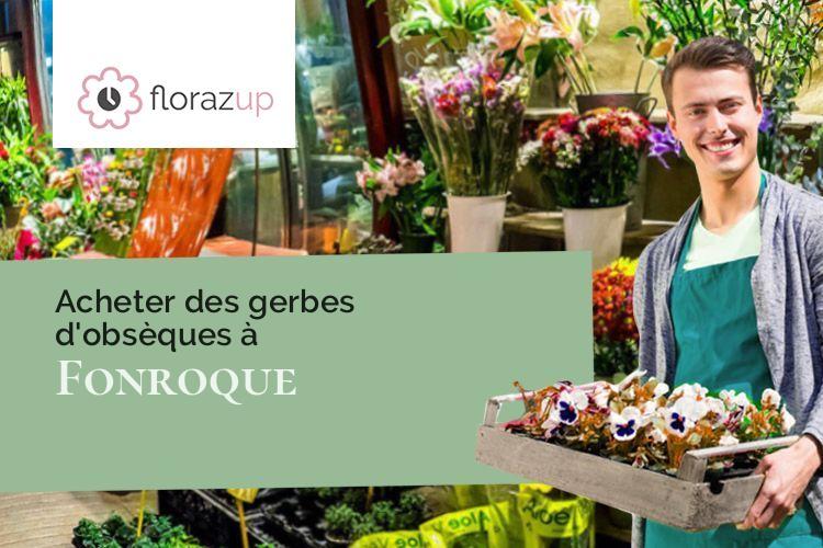 créations florales pour un décès à Fonroque (Dordogne/24500)