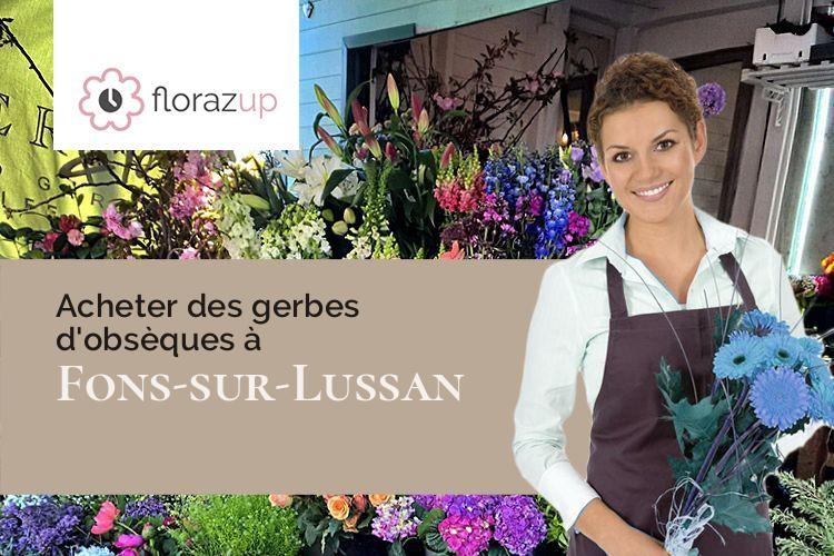 couronnes florales pour une crémation à Fons-sur-Lussan (Gard/30580)